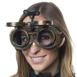Occhiali Steampunk con paralente