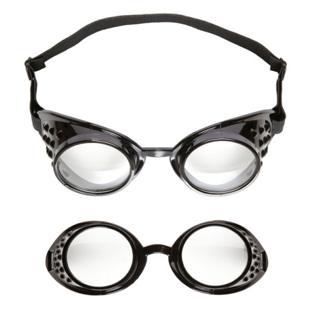 Occhiali Steampunk Nero