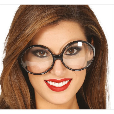 Occhiali Tondi Neri Grandi con lenti
