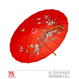 Ombrello Cinese Rosso Decorato