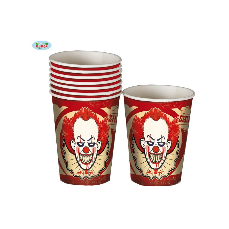 Bicchieri Clown IT 10 cm (cf. 8 pz)