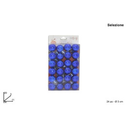 Palla 3 cm Blu' (cf. 24 pz)