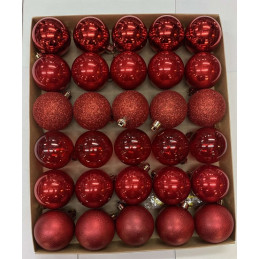Palla 6 cm Rosso Misto (cf. 30 pz)