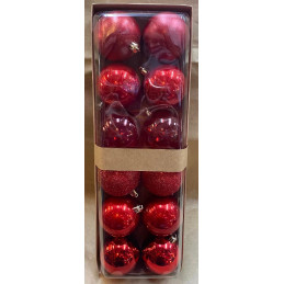 Palla 8 cm Rosso Misto (cf. 12 pz)