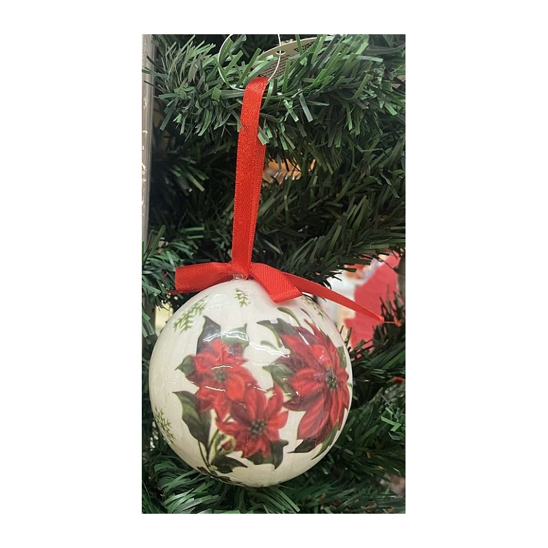 Palla 8 cm Stella di Natale