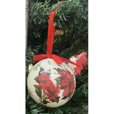Palla 8 cm Stella di Natale