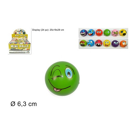 Palla Emoticon in Spugna 6,3 cm