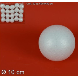 PALLA in polistirolo 10 cm (cf. 20 pz)