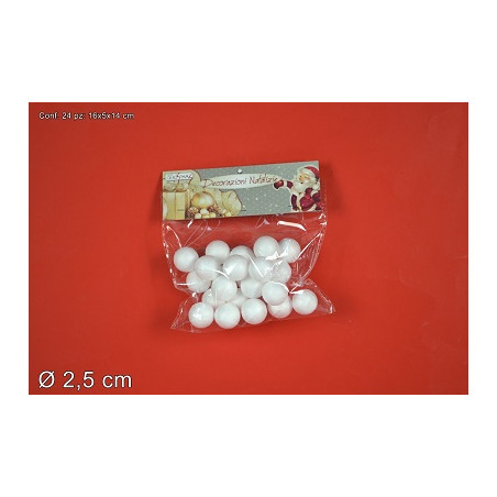 PALLA in polistirolo 2,5 cm (cf. 24 pz)