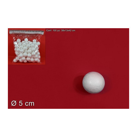 PALLA in polistirolo 5 cm (cf. 100 pz)