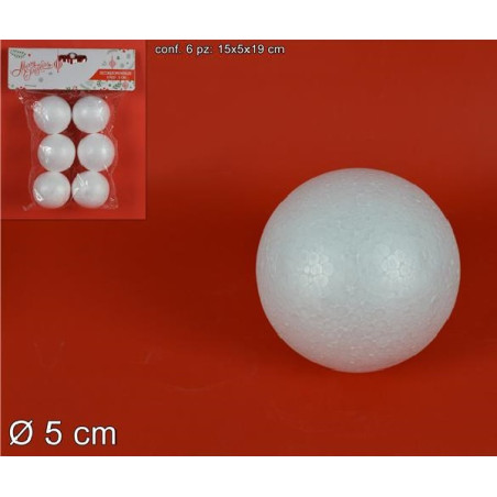 PALLA in polistirolo 5 cm (cf. 6 pz )