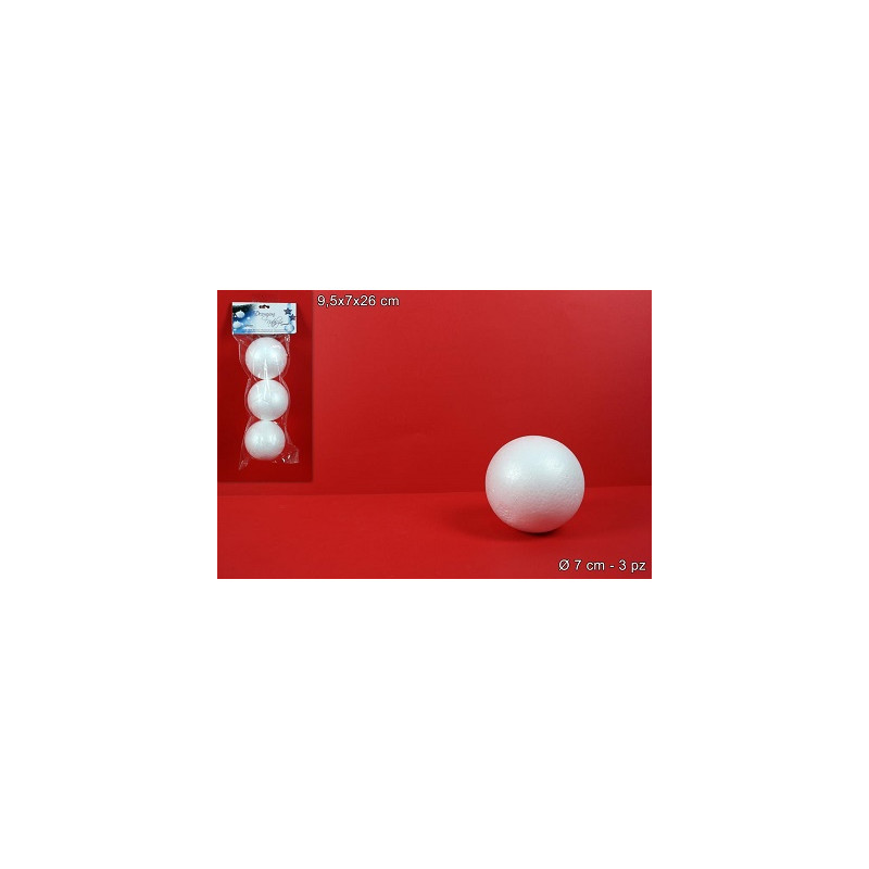 PALLA in polistirolo 7 cm (cf. 3 pz)