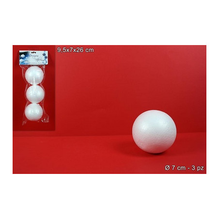 PALLA in polistirolo 7 cm (cf. 3 pz)