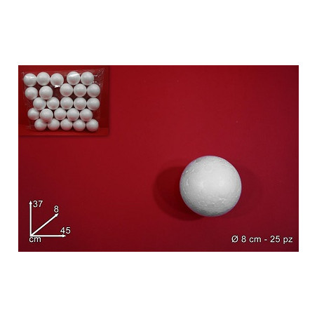 PALLA in polistirolo 8 cm (cf. 25 pz)