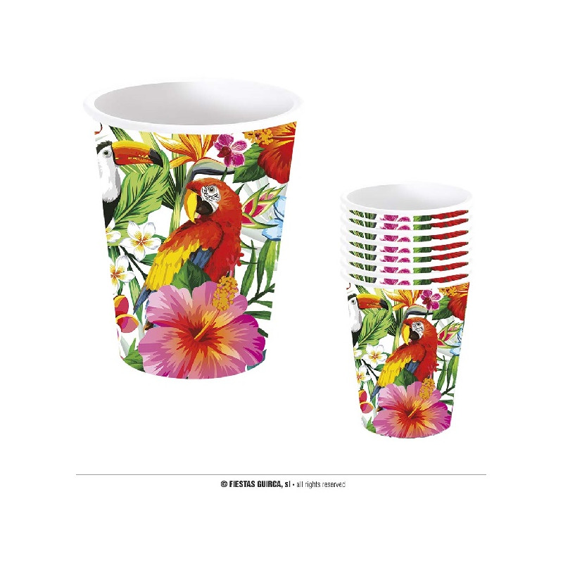 Bicchieri Hawai Pappagallo 9 cm 240 ml (cf. 6 pz)