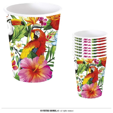 Bicchieri Hawai Pappagallo 9 cm 240 ml (cf. 6 pz)