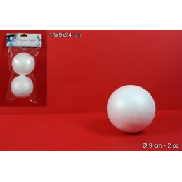 PALLA in polistirolo 9 cm (cf. 2 pz)