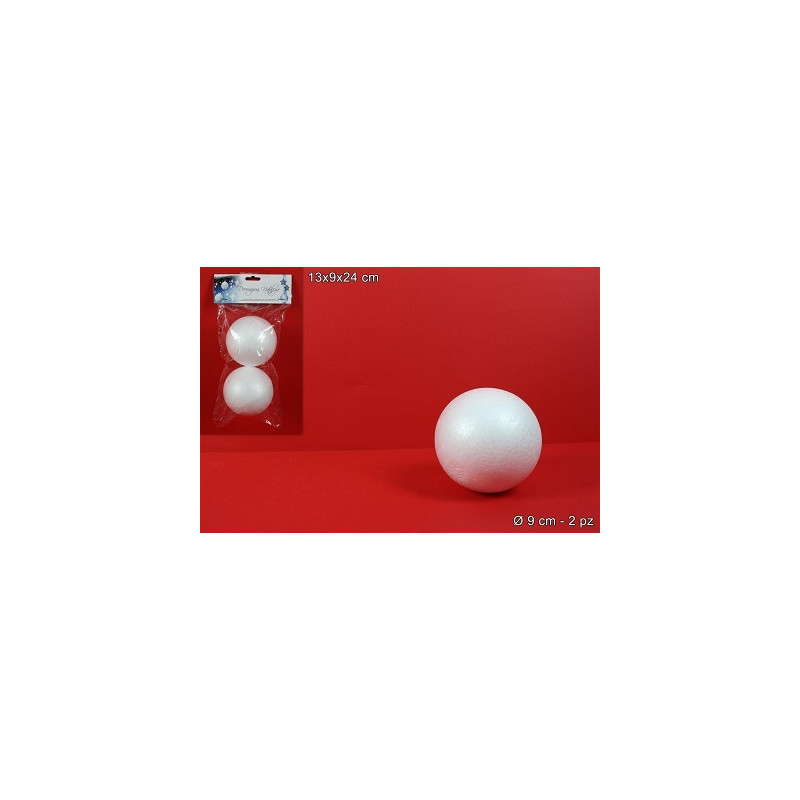 PALLA in polistirolo 9 cm (cf. 2 pz)