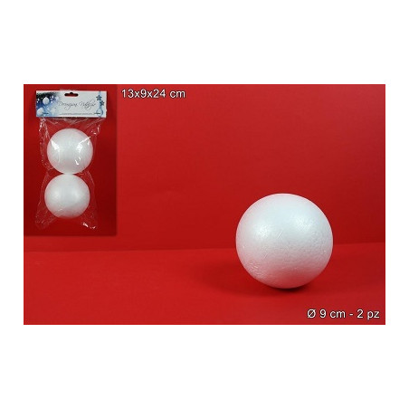 PALLA in polistirolo 9 cm (cf. 2 pz)