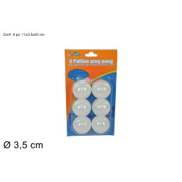 Palla Ping Pong (cf. 6 pz)
