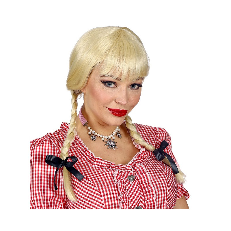 Parrucca Bavarese Bionda con trecce