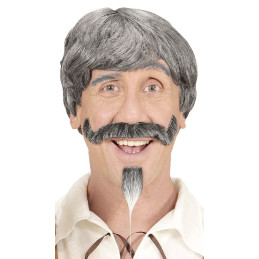 Parrucca Bavarese con baffi e pizzetto