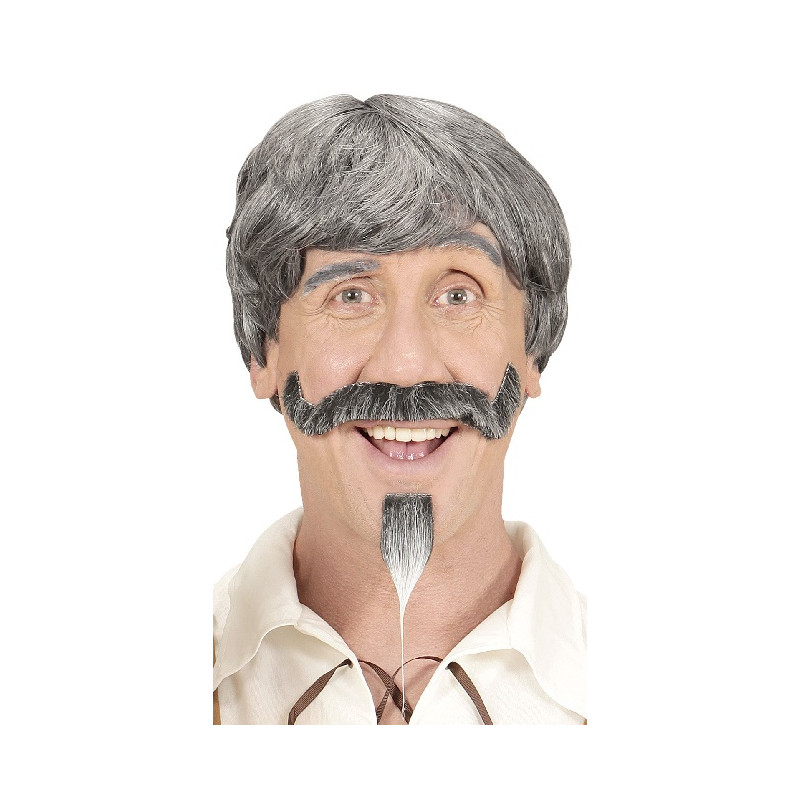 Parrucca Bavarese con baffi e pizzetto