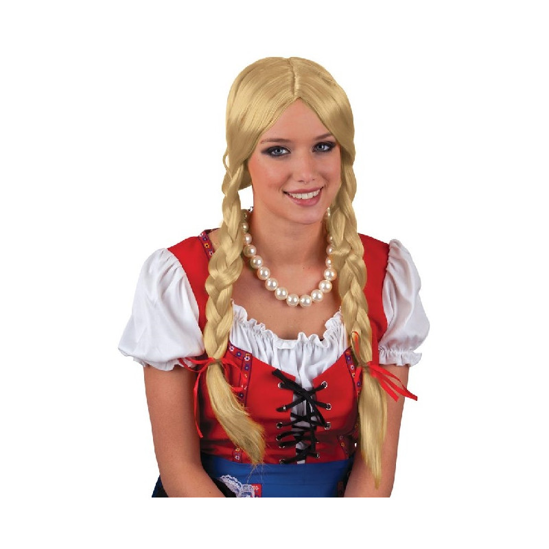 Parrucca Bionda con trecce