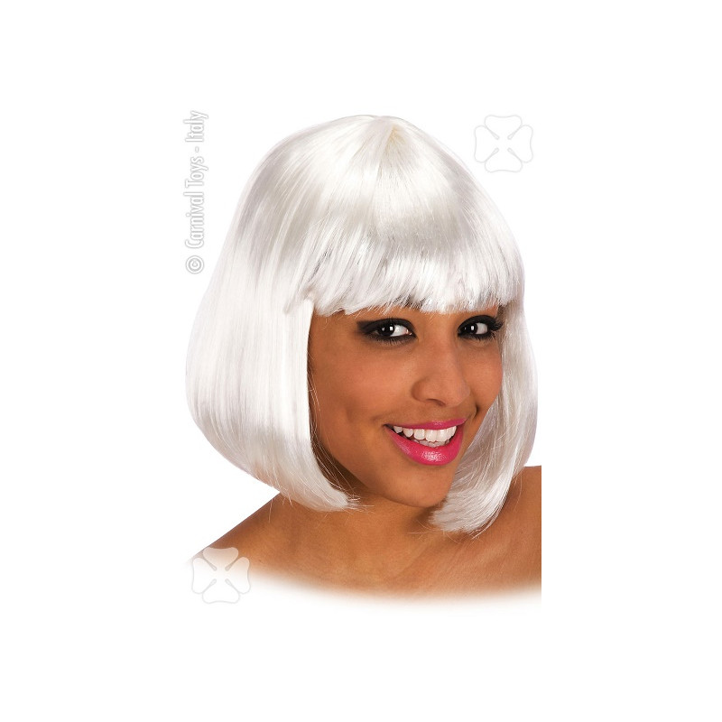 Parrucca Corta Bianca