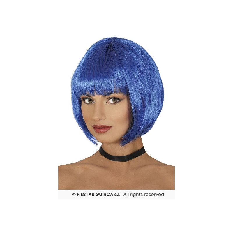 Parrucca Corta Blu'