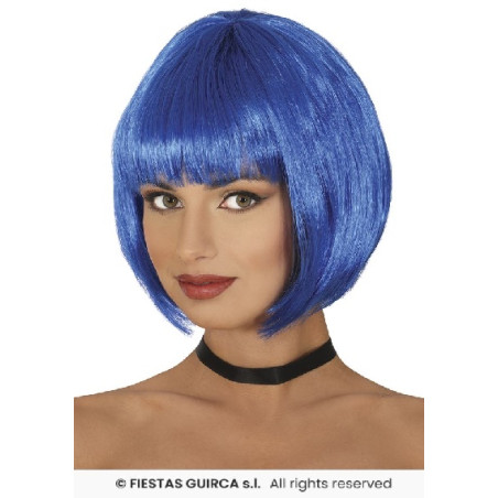 Parrucca Corta Blu'