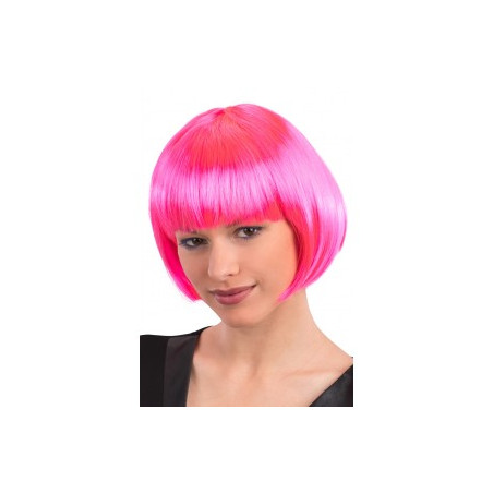 Parrucca Corta Fuxia