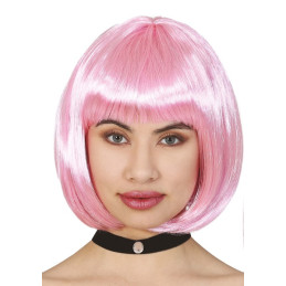 Parrucca Corta Rosa Chiaro