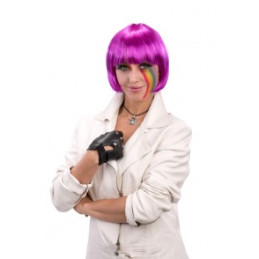 Parrucca Corta Viola