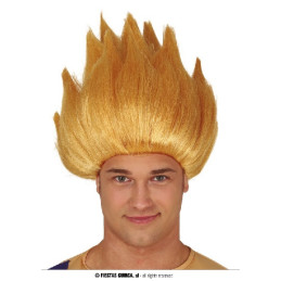 Parrucca Dragon Ball Guerriero Bionda
