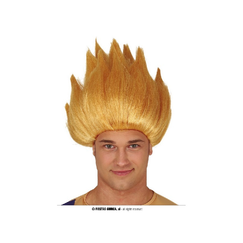 Parrucca Dragon Ball Guerriero Bionda