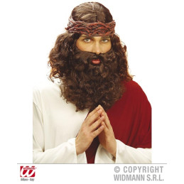 Parrucca Gesu' Castana con barba