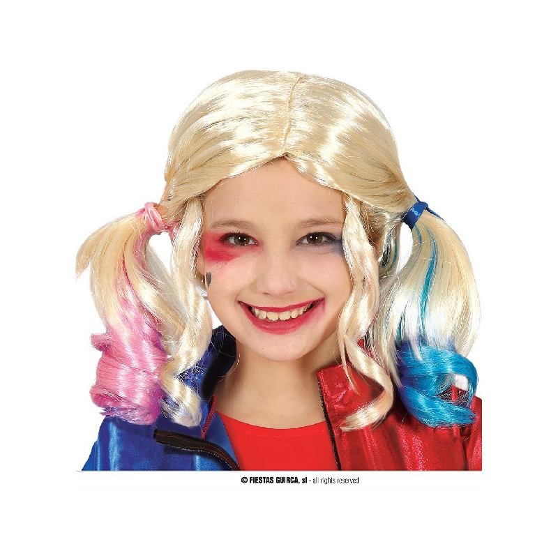 Parrucca Harley Quinn Bambina