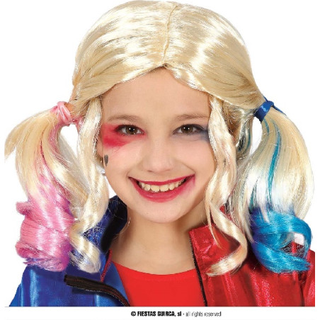 Parrucca Harley Quinn Bambina