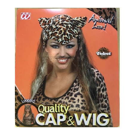 Parrucca Leopardo con copricapo