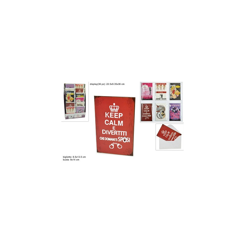 Biglietto Auguri Addio Celibato Nubilato Piccolo