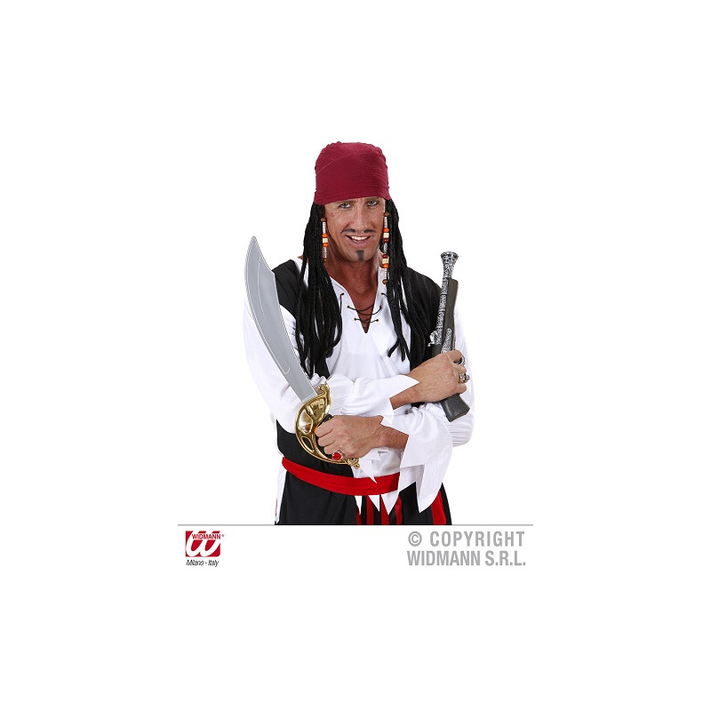 Parrucca Pirata dei Caraibi con bandana