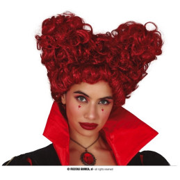Parrucca Regina di Cuori Bordeaux