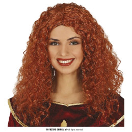 Parrucca Ribelle Riccia Mogano