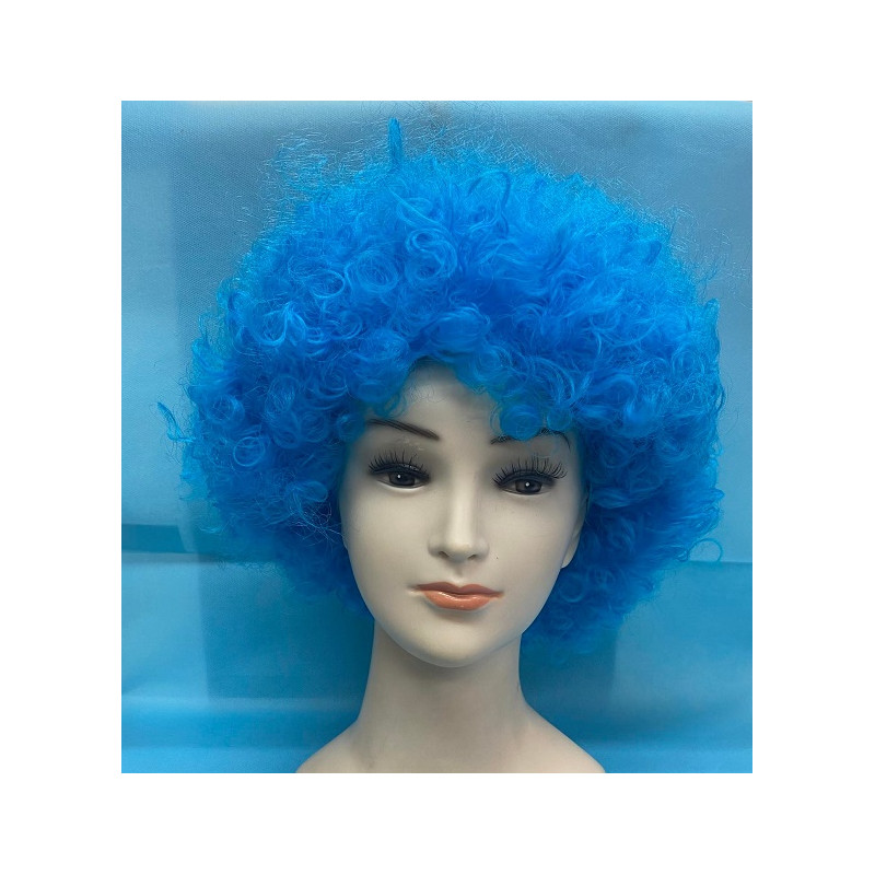 Parrucca Riccia Azzurra