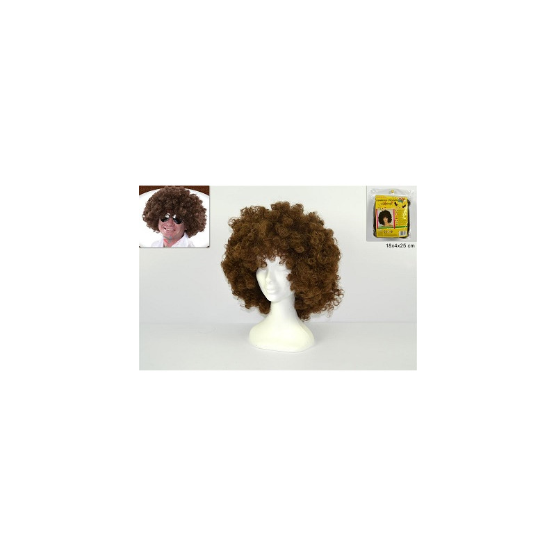Parrucca Riccia Castana