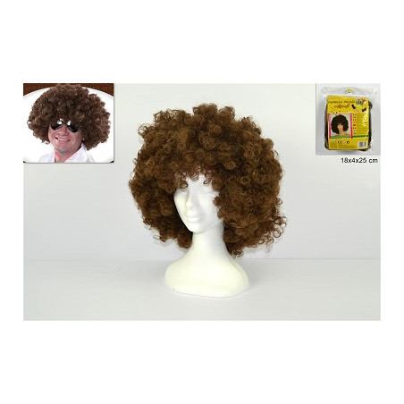 Parrucca Riccia Castana