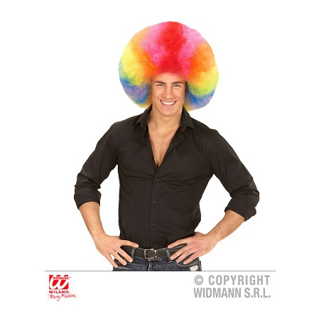 Parrucca Riccia Clown Multicolor