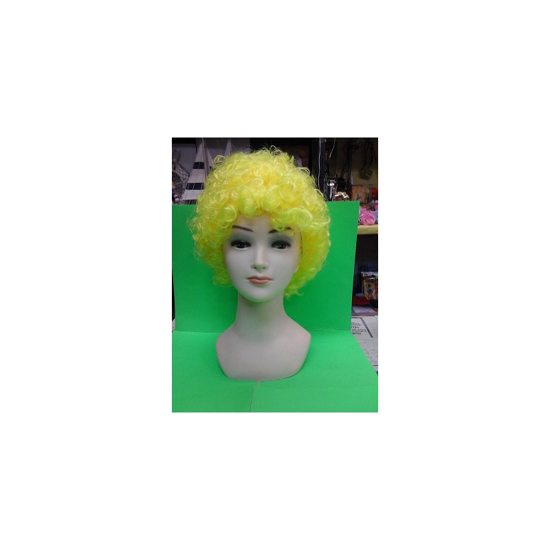 Parrucca Riccia Gialla