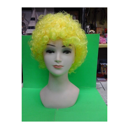 Parrucca Riccia Gialla